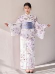 画像4: 【即日発送】藤霞のアンティークローズ浴衣  【浴衣３点セット 浴衣/帯/下駄】[OF04/HC03] (4)