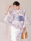 画像14: 【即日発送】藤霞のアンティークローズ浴衣  【浴衣３点セット 浴衣/帯/下駄】[OF04/HC03] (14)