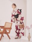 画像13: 【予約 / 5月中旬発送予定】白椿と梅の花柄浴衣 OBI-siwa-204-wk-1-B / HIMO-902-kj-5-RosePK / / YA-1066-kj-IV / GETA-02-ok-8-RoseP/ [yo/OF01] (13)
