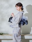 画像10: 【Riuコラボ】【予約 / 6月下旬発送予定】ブルーローズ浴衣 OBI-lame-400-kj-8-NV / HIMO-900-yn-2-DusBL  / HEKO-800-sb-5-WH / YA-1001-kj-BL / YA-1078-wk-BLGY / GETA-01-kj-2-BL [y/YMT] (10)