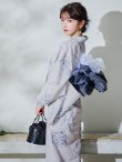画像11: 【Riuコラボ】【予約 / 6月下旬発送予定】ブルーローズ浴衣 OBI-lame-400-kj-8-NV / HIMO-900-yn-2-DusBL  / HEKO-800-sb-5-WH / YA-1001-kj-BL / YA-1078-wk-BLGY / GETA-01-kj-2-BL [y/YMT] (11)
