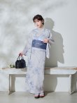 画像14: 【Riuコラボ】【予約 / 6月下旬発送予定】ブルーローズ浴衣 OBI-lame-400-kj-8-NV / HIMO-900-yn-2-DusBL  / HEKO-800-sb-5-WH / YA-1001-kj-BL / YA-1078-wk-BLGY / GETA-01-kj-2-BL [y/YMT] (14)