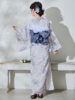 画像15: 【Riuコラボ】【予約 / 6月下旬発送予定】ブルーローズ浴衣 OBI-lame-400-kj-8-NV / HIMO-900-yn-2-DusBL  / HEKO-800-sb-5-WH / YA-1001-kj-BL / YA-1078-wk-BLGY / GETA-01-kj-2-BL [y/YMT] (15)