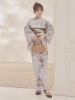 画像4: 【即日発送】ブラウンアンティークフラワー浴衣【浴衣３点セット 浴衣/帯/下駄】[OF04] (4)