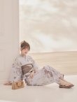 画像8: 【即日発送】ブラウンアンティークフラワー浴衣【浴衣３点セット 浴衣/帯/下駄】[OF04] (8)