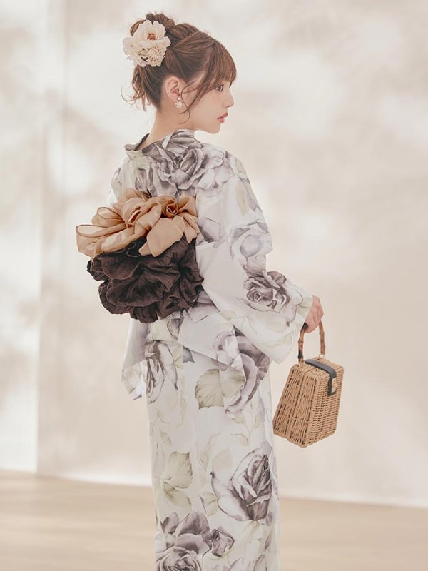 画像10: 送料無料！エクリュアンティークローズ浴衣【浴衣３点セット 浴衣/帯/下駄】[OF04]【予約 / 4月上旬発送予定】 (10)