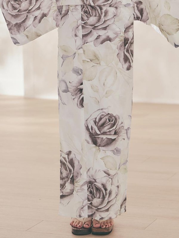 画像18: 送料無料！エクリュアンティークローズ浴衣【浴衣３点セット 浴衣/帯/下駄】[OF04]【予約 / 4月上旬発送予定】 (18)