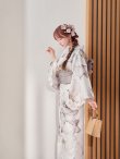 画像10: 送料無料！グレージュニュアンスピオニー浴衣【浴衣３点セット 浴衣/帯/下駄】[OF04]【予約 / 4月上旬発送予定】 (10)