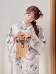 画像16: 送料無料！グレージュニュアンスピオニー浴衣【浴衣３点セット 浴衣/帯/下駄】[OF04]【予約 / 4月上旬発送予定】 (16)