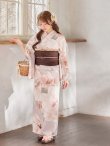 画像12: 【即日発送】送料無料！ソフトピンクブロッサム浴衣【浴衣３点セット 浴衣/帯/下駄】[OF04] (12)