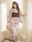 画像3: 送料無料！ソフトピンクブロッサム浴衣【浴衣３点セット 浴衣/帯/下駄】[OF04]【予約 / 4月上旬発送予定】 (3)