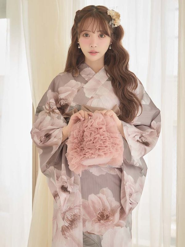 画像19: 送料無料！ソフトピンクブロッサム浴衣【浴衣３点セット 浴衣/帯/下駄】[OF04]【予約 / 4月上旬発送予定】 (19)