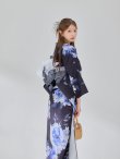 画像12: 【即日発送】大人ネイビー牡丹浴衣【浴衣３点セット 浴衣/帯/下駄】[OF04] (12)