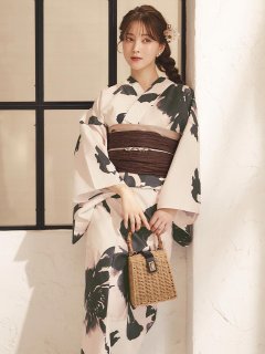 墨の華浴衣