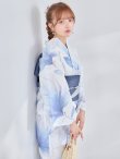 画像10: 【即日発送】送料無料！凛と咲く清涼蒼花浴衣【浴衣３点セット 浴衣/帯/下駄】[OF04] (10)