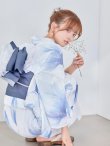 画像13: 【即日発送】送料無料！凛と咲く清涼蒼花浴衣【浴衣３点セット 浴衣/帯/下駄】[OF04] (13)