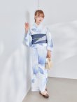 画像15: 【即日発送】送料無料！凛と咲く清涼蒼花浴衣【浴衣３点セット 浴衣/帯/下駄】[OF04] (15)