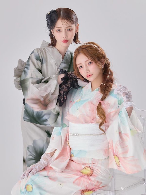 モデル：まみ　身長：161cm　着用サイズ：Fサイズ モデル：天海りこ　身長：156cm  着用サイズ：Fサイズ