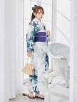 画像16: 【予約 / 5月中旬発送予定】セパレートグラデーションブルーグリーン浴衣 OBI-g-500-kj-9-NV / HIMO-900-yn-4-GYxGY / HEKO-800-sb-5-W / YA-73-kn-BLGR / GETA-01-kj-3-IV/ [y/OF01] (16)
