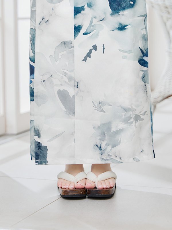 画像22: 【即日発送】セパレートグラデーションブルーグリーン浴衣  【浴衣4点セット 浴衣/帯/下駄】[YMT] (22)