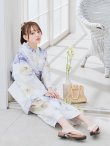 画像8: 【予約 / 7月上旬発送予定】セパレートシャーベットフラワー牡丹浴衣 OBI-g-500-kj-8-GY / HIMO-900-yn-3-GYxGD / HEKO-800-sb-5-W / YA-1016-kj-GY / GETA-01-kj-3-IV / [/OF01] (8)