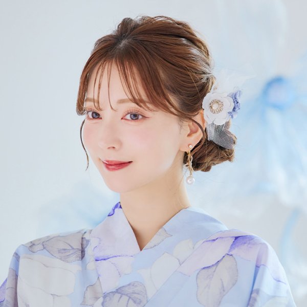 画像7: 【即日発送】【浴衣小物】2連フラワーコサージュ【3カラー】[YMT] (7)