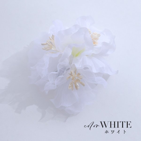 画像3: 【即日発送】【浴衣小物】シアートリプルフラワー【3カラー】[YMT] (3)