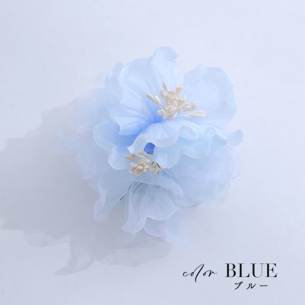 画像4: 【即日発送】【浴衣小物】シアートリプルフラワー【3カラー】[YMT] (4)