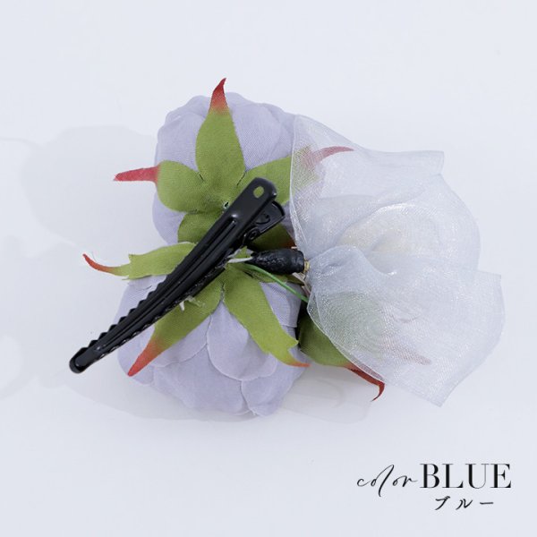 画像4: 【即日発送】【浴衣小物】フラワーチュールリボンパールコサージュ【1カラー】[YMT] (4)
