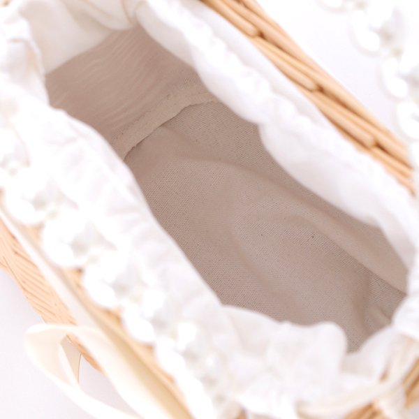 画像5: 【即日発送】パール台形型カゴバッグ【YMT】 (5)