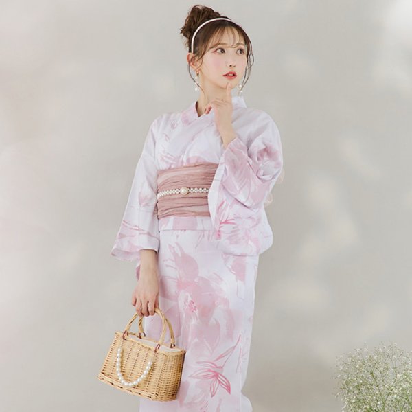 画像6: パール付きラタン編み台形カゴバッグ[YMT] (6)