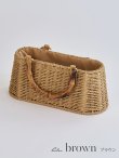 画像5: ショルダー紐付き2wayバンブーハンドルナチュラルかごバッグ【2カラー】 (5)