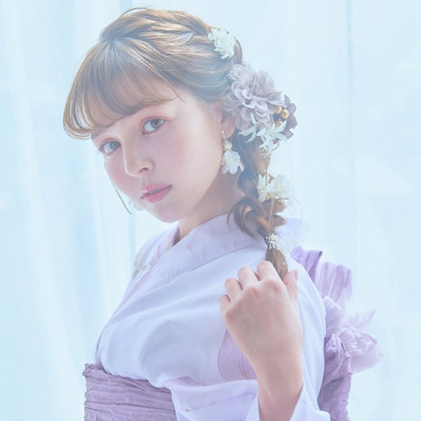 画像16: 【浴衣小物】3連フラワーコサージュ【3カラー】[HC02] (16)