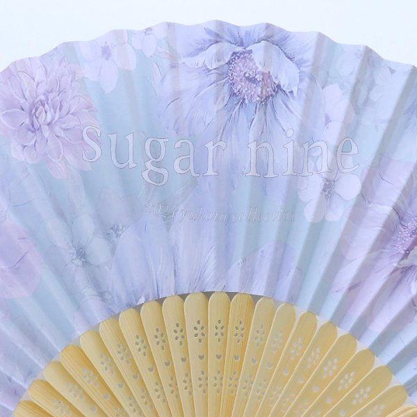 画像7: 【即日発送】【浴衣小物/扇子】フラワー柄扇子【4カラー】[OF04] (7)