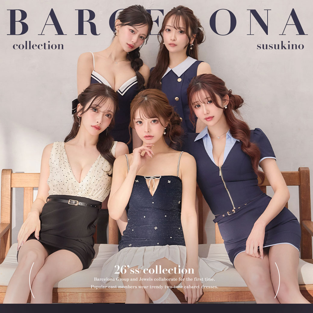  Barcelona初登場♡新作バイカラードレス