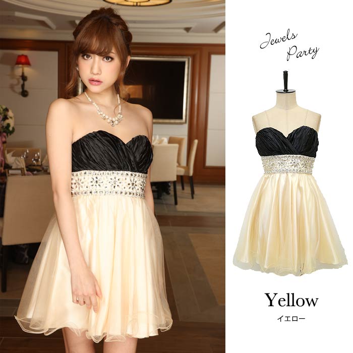 Sale 結婚式ドレス Jewels Party ジュエルズパーティー ウェストビジューチュチュドレス 2カラー 2サイズ Hc02 3