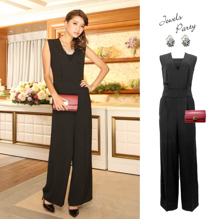 Sale 3サイズ 1カラー Jewels Party ジュエルズパーティー オールインワンワイドパンツ Hc02 1 Tn