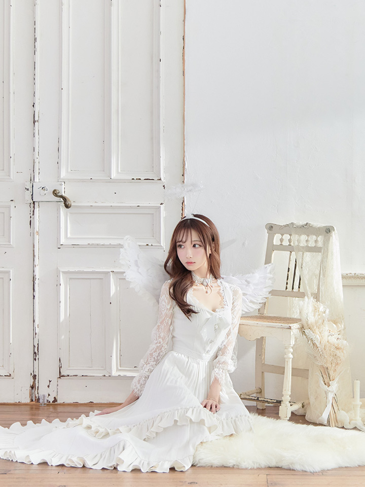 * old vintage ❀ angel ** 白い編みドレスの 天使さん