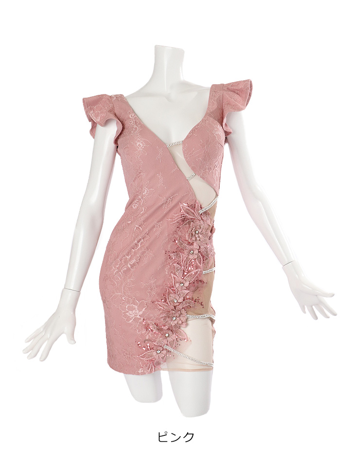 再入荷 花柄刺繍サイド透けドレス ビジュー スパンコール レース 胸見せ 胸盛り キャバドレス ミニドレス S Lサイズ 3カラー Of08 X Yn 再入荷 花柄刺繍サイド透けドレス ビジュー スパンコール レース 胸見せ 胸盛り キャバドレス ミニドレス S Lサイズ 3カラー Of08 X Yn