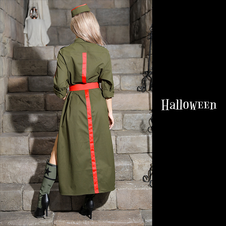 ハロウィン3点セット】カモフラージュ柄ジャケット＆スカート