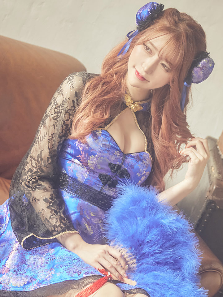 即日発送】フレアチャイナ服ドレスコスプレセット【sugar nine