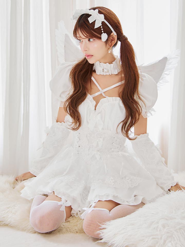 即日発送】【ハロウィン】ゴシックドールエンジェルコスプレ【Malymoon