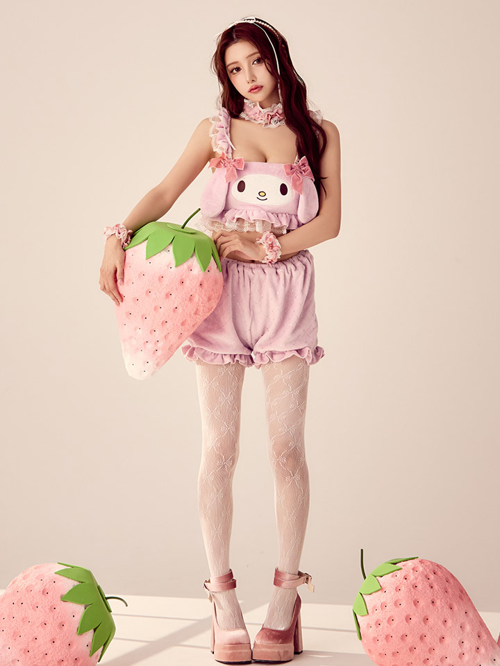 即日発送】【サンリオ】マイメロディセットアップルームウェア【S-L/1