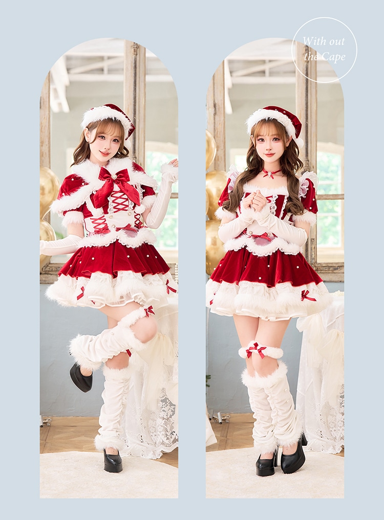 即日発送】【サンタ】ベルベットフルールパールサンタ【Malymoon