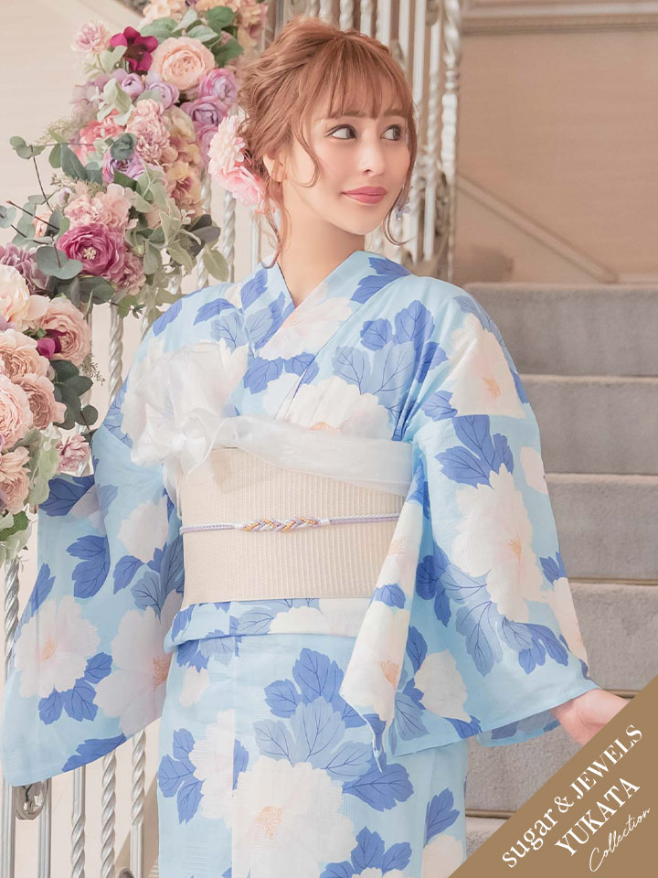 浴衣を買うならジュエルズ Jewels 浴衣セット 着付けセット 作り帯 簡単着付け キャバ キャバ嬢 キャバドレス