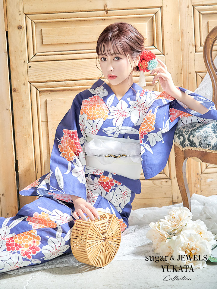 浴衣を買うならジュエルズ Jewels 浴衣セット 着付けセット 作り帯 簡単着付け キャバ キャバ嬢 キャバドレス